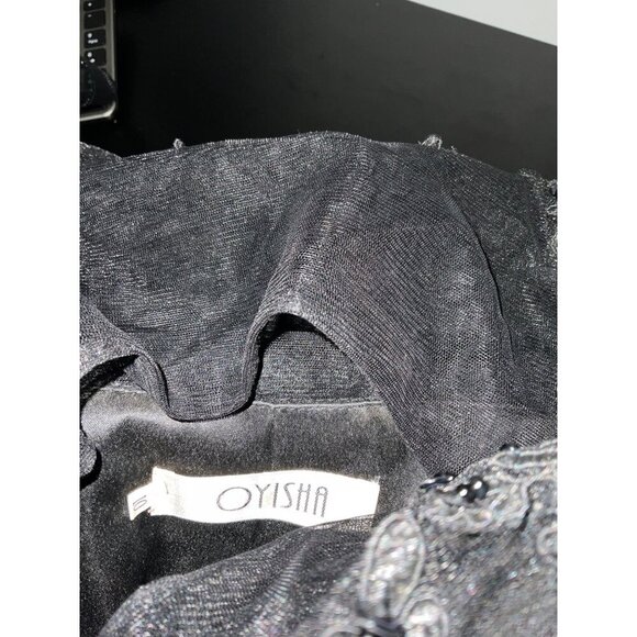 OYISHA Prom/Homecoming/Special Occasion Sequin Layered Chiffon Ruffle Dress 10 - Picture 3 of 8